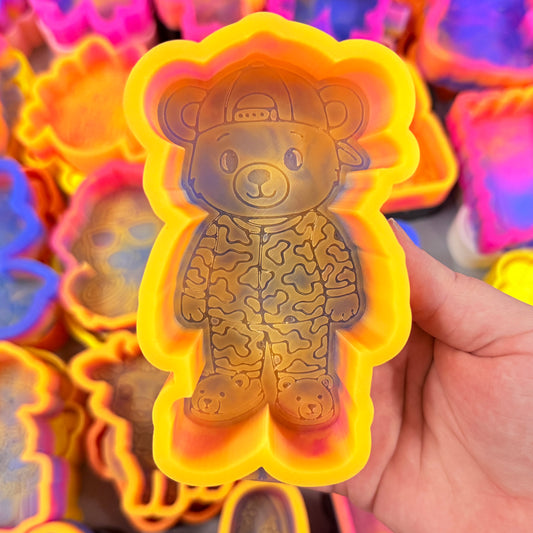 Teddy in Camo Pajamas